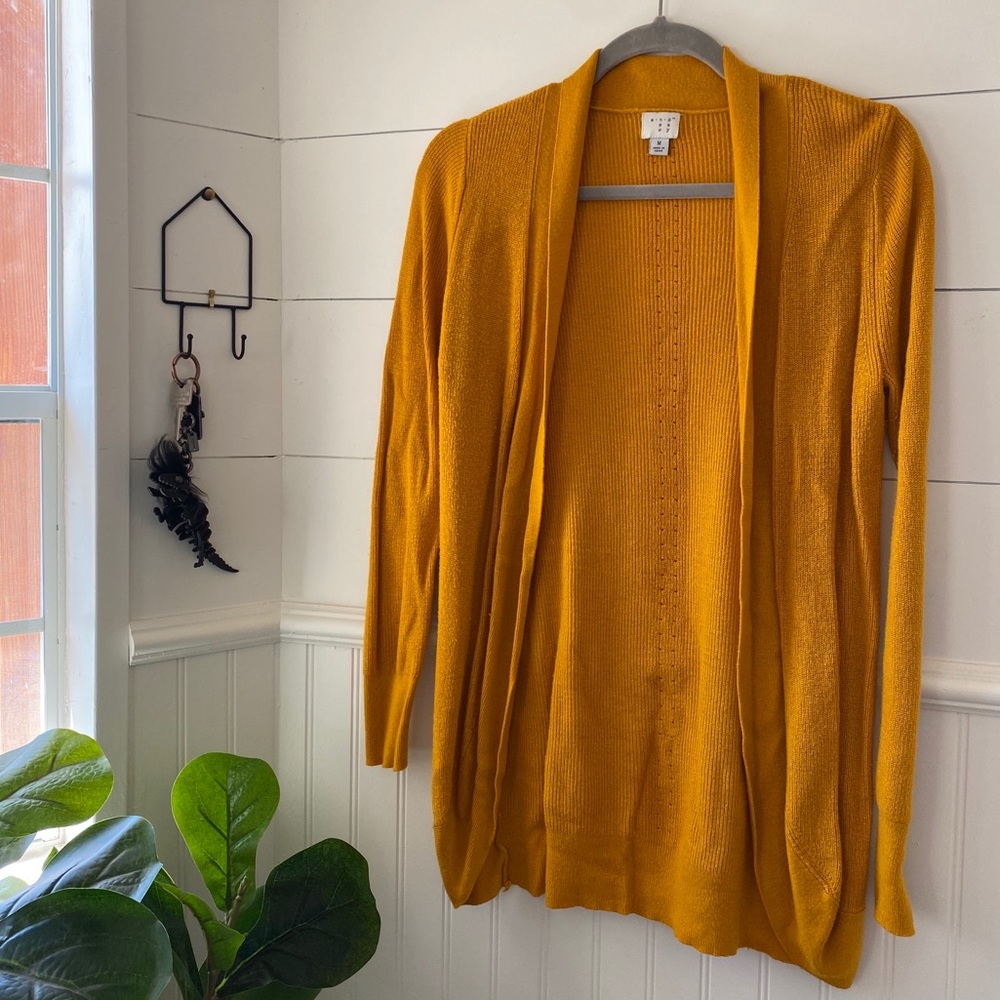 EUC Mustard Cardigan